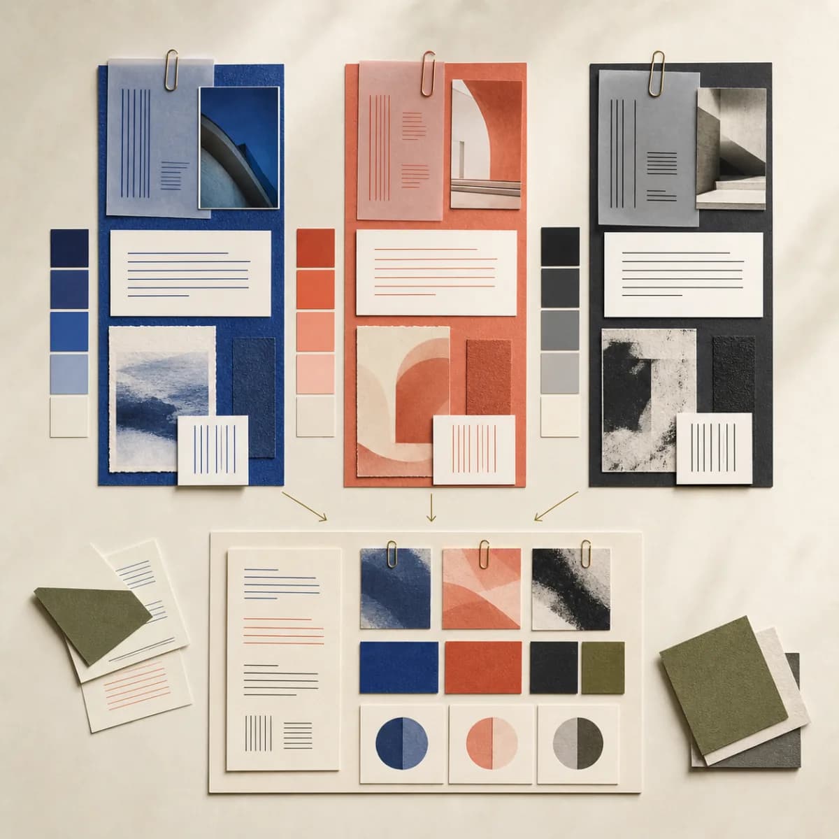 Обложка набора «Визуальное направление — Workshop Kit» с примерами включённых макетов